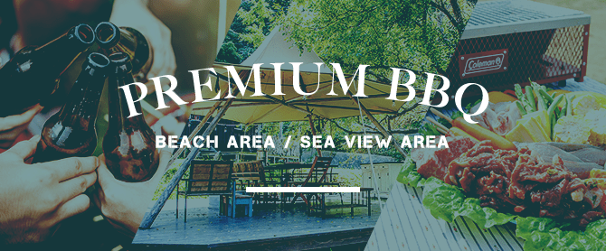 premium bbq beach area / sea view area